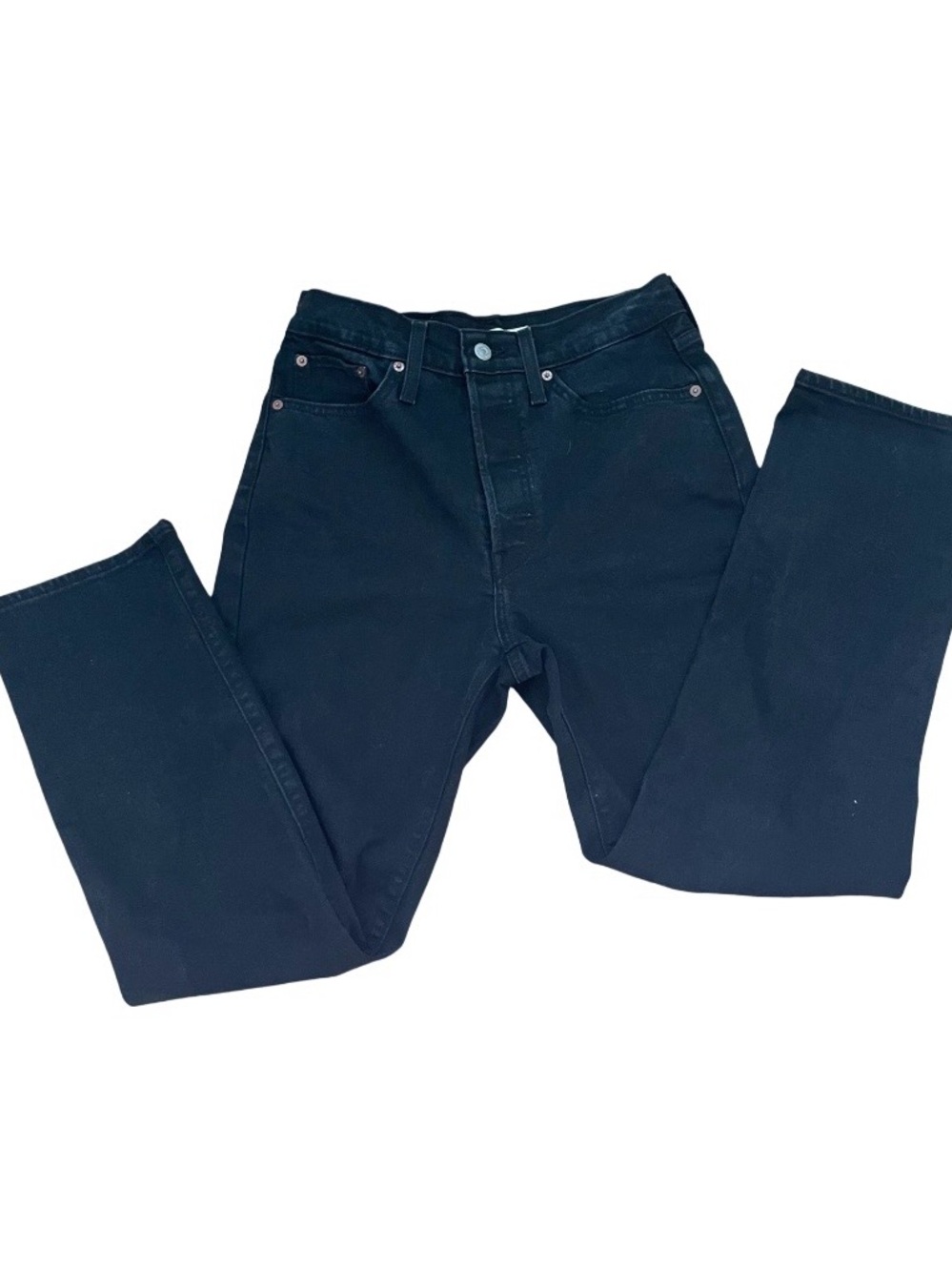 Levi's Black Wedgie Straight Jeans